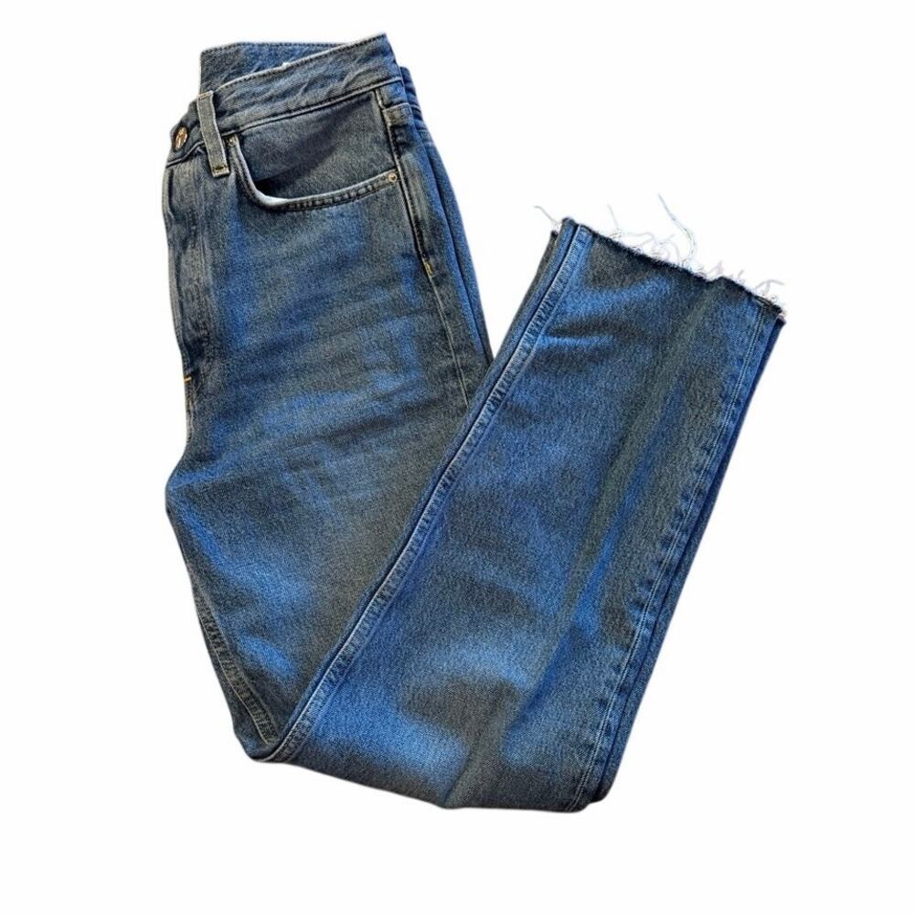 TOTEME Classic Cut Medium Wash Organic Cotton Denim Jeans Size 26